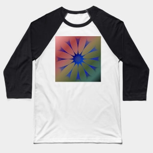 Geometric blades of a star Baseball T-Shirt